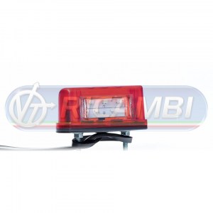 FANALE TARGA LED STRETTO COP. ROSSO